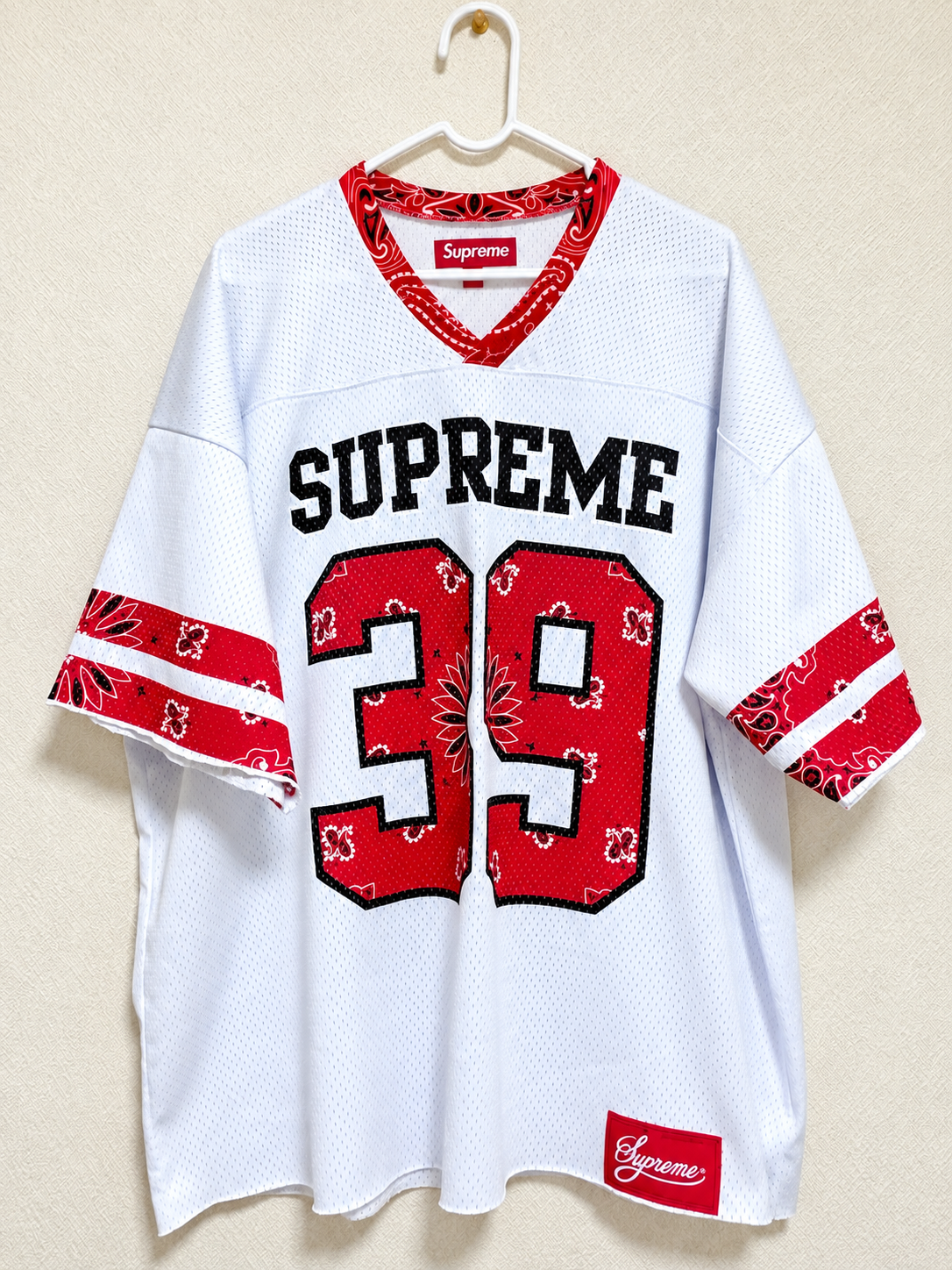 Supreme Bandana Football Jersey "White"