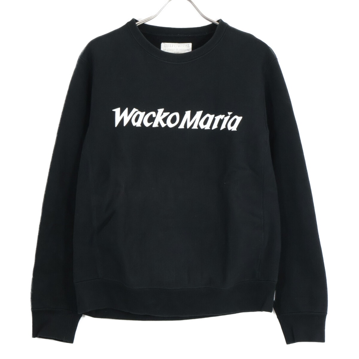 ワコマリア ブラック HEAVY WEIGHT CREW NECK SWEAT SHIRT(TYPE-2) S