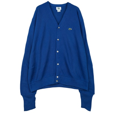 古着 80年代 ラコステ LACOSTE IZOD アクリルニットカーディガン USA製 メンズXL相当 ヴィンテージ/eaa483218