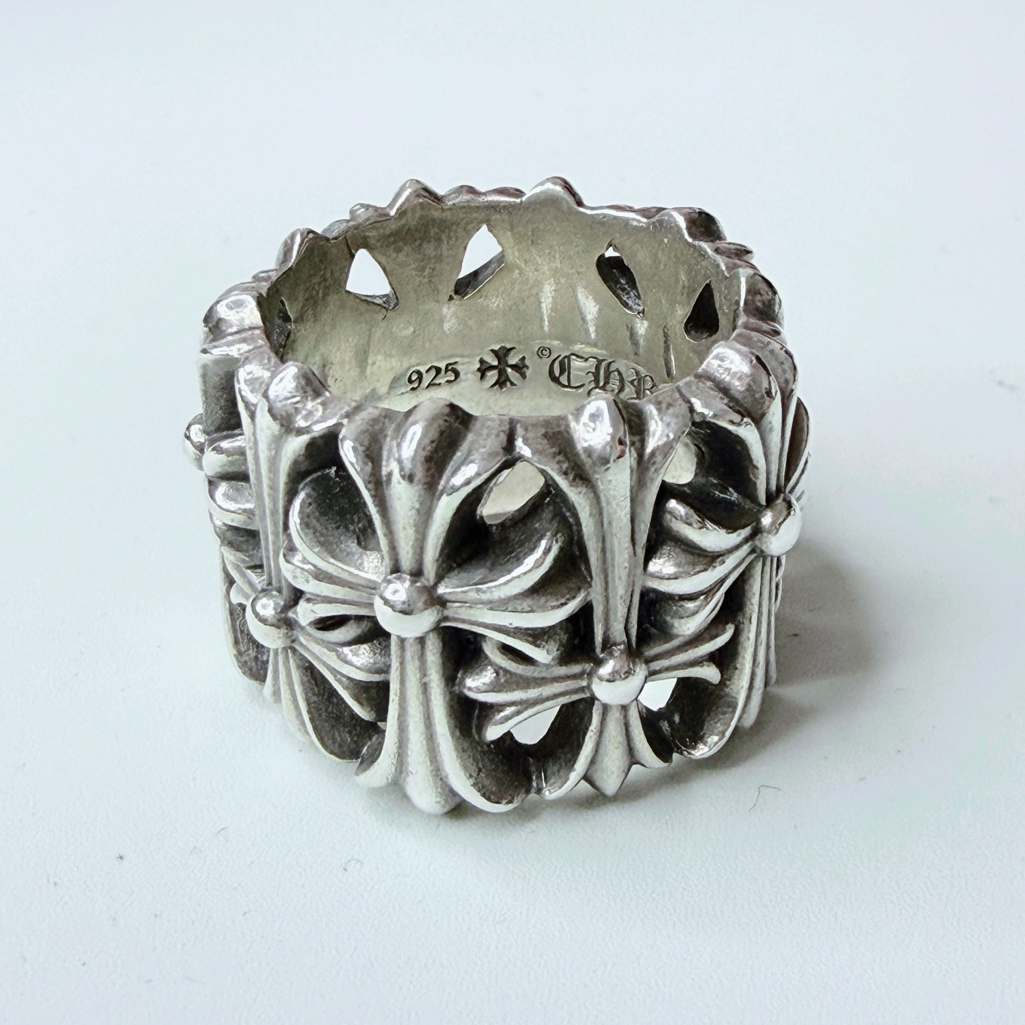Chrome Hearts Cemetery Cross RIng "Silver"