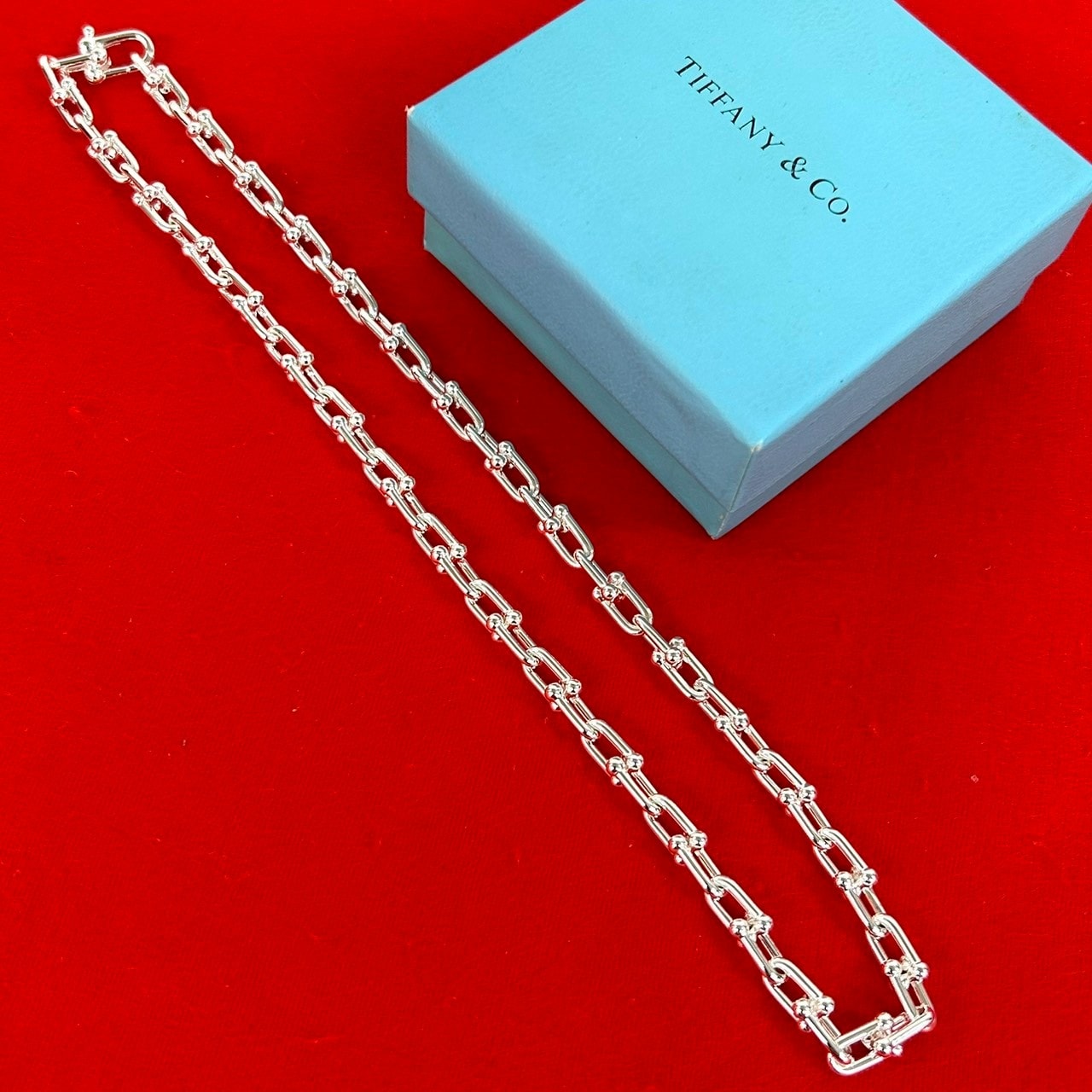 TIFFANY&Co. ティファニー ハードウェア スモールリンク ネックレス シルバー925 ネックレス シルバー
 25803