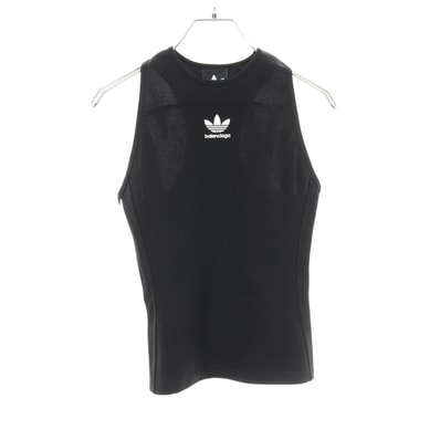 バレンシアガ BALENCIAGA BALENCIAGA × adidas タンクトップ 衣料品 トップス レーヨン ナイロン レディース ブラック系 【中古】