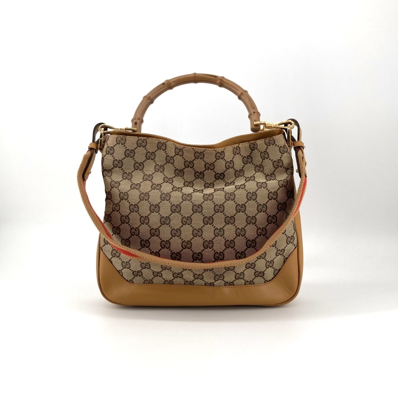GUCCI(グッチ) バンブー GG柄 2way 14095 ショルダーバッグ ベージュ