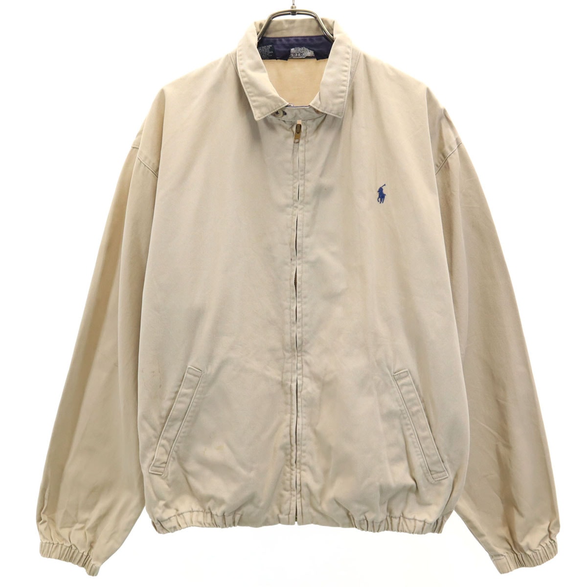 Polo by Ralph Lauren ポロバイラルフローレン 80s USA製 三角タグ ヴィンテージ スイングトップ M ベージュ