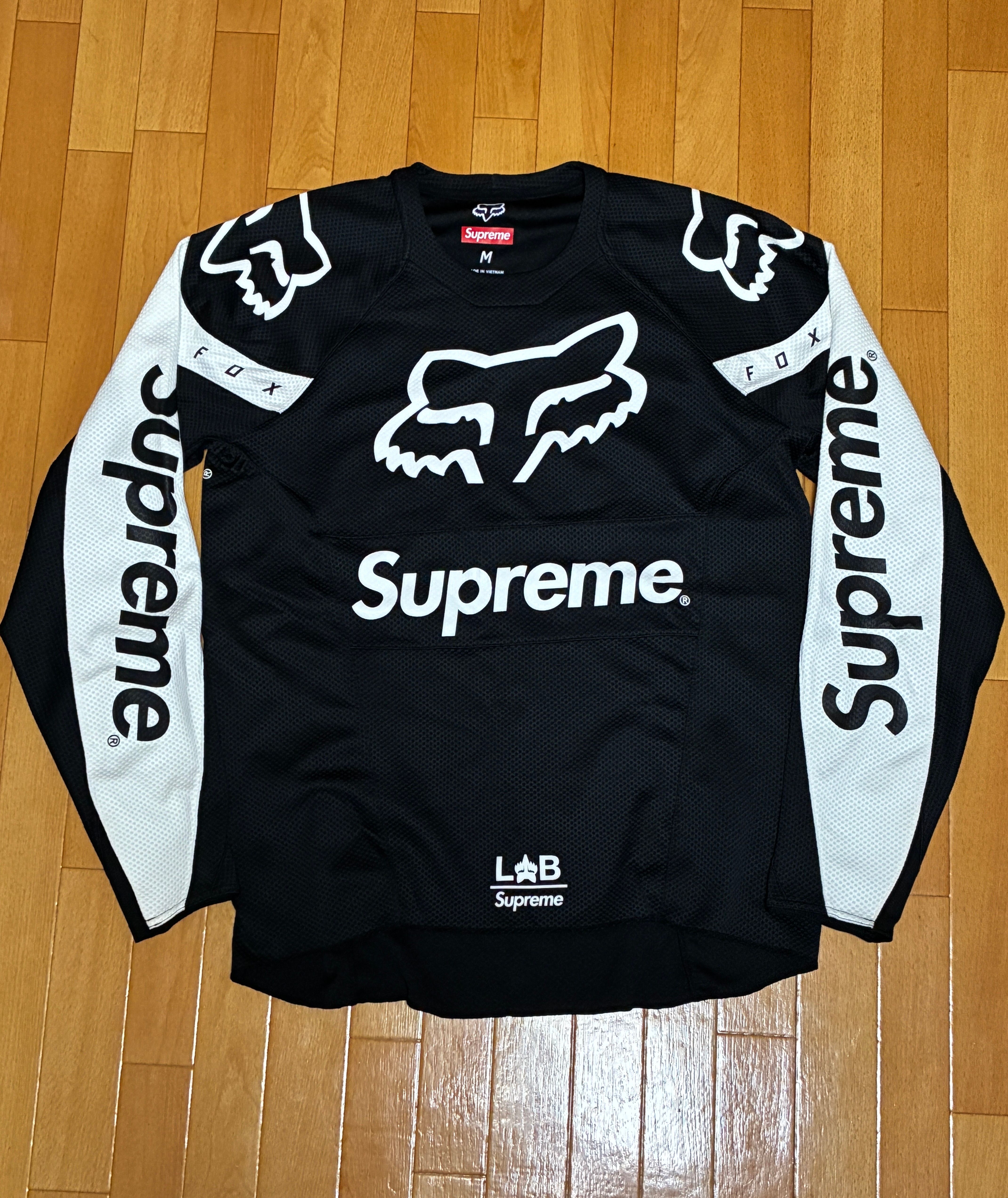 シュプリーム フォックス レーシング モト ジャージ トップ "ブラック"