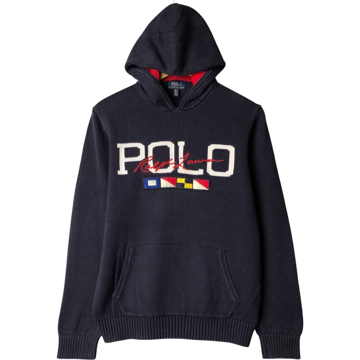 古着 ラルフローレン Ralph Lauren POLO RALPH LAUREN コットンニットパーカー レディースXL相当/eaa572616