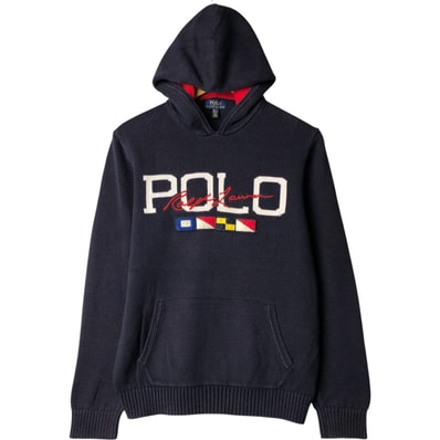 古着 ラルフローレン Ralph Lauren POLO RALPH LAUREN コットンニットパーカー レディースXL相当/eaa572616