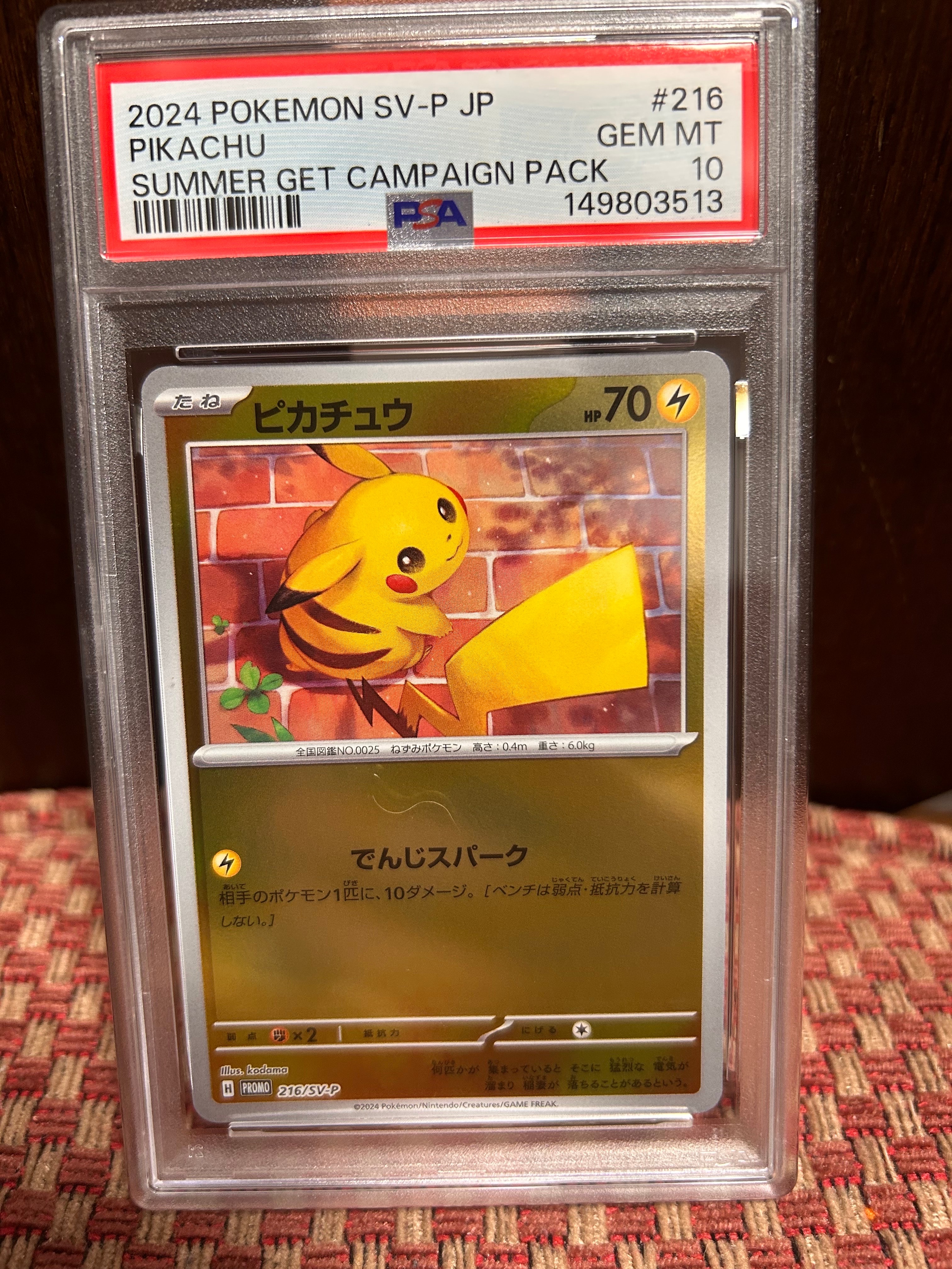 ピカチュウ P [SV-P 216](プロモカードパック「ポケカの夏がキタ
