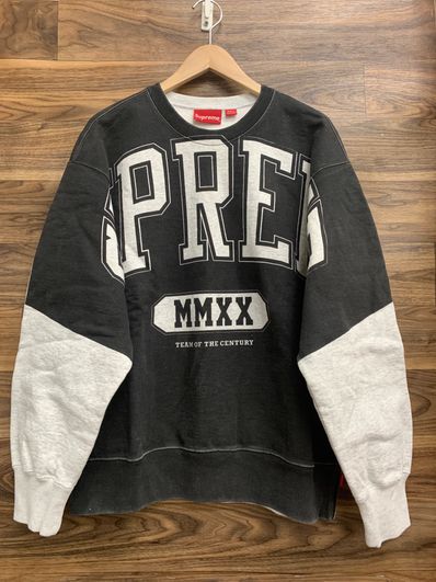 Supreme Overprint Crewneck "Ash Grey"