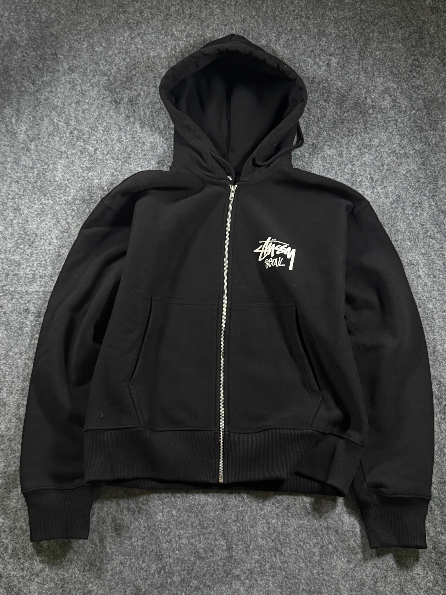 Stussy Stock Seoul Zip Hood "Black"