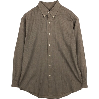 古着 ラルフローレン Ralph Lauren CHAPS チャップス 長袖 ボタンダウンチェックシャツ メンズM相当/eaa631274