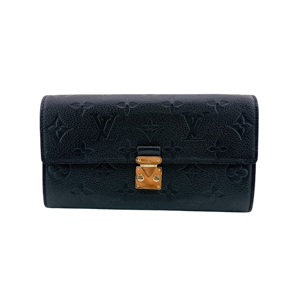 ルイヴィトン LOUIS VUITTON 長財布 モノグラムアンプラント ポルトフォイユサラメティス 二つ折り長財布 M82638 ブラック