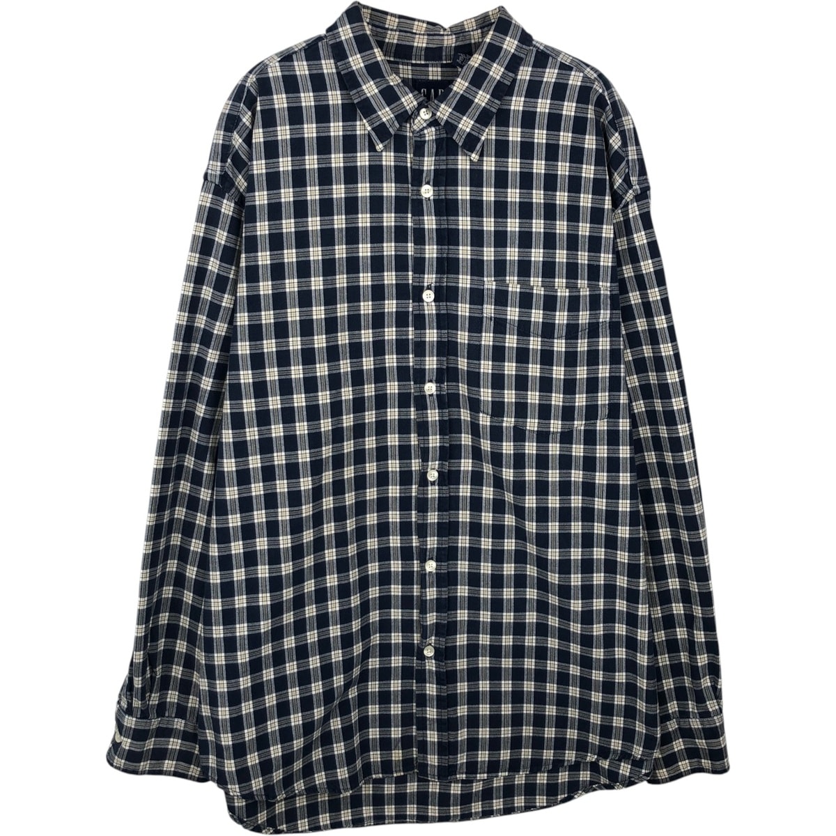 古着 90年代 ギャップ GAP オールドギャップ 長袖 コットンチェックシャツ メンズL相当 ヴィンテージ/eaa643343