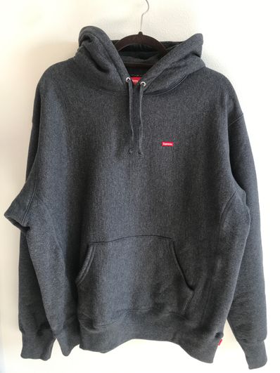 Supreme Small Box Hooded Sweatshirt "Charcoal" (21FW)