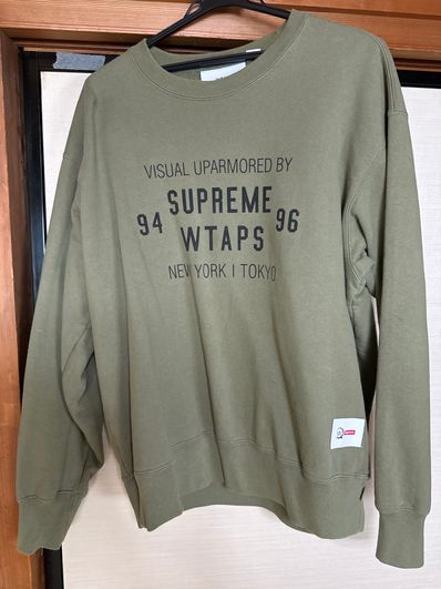 Supreme / WTAPS Crewneck "Light Olive"