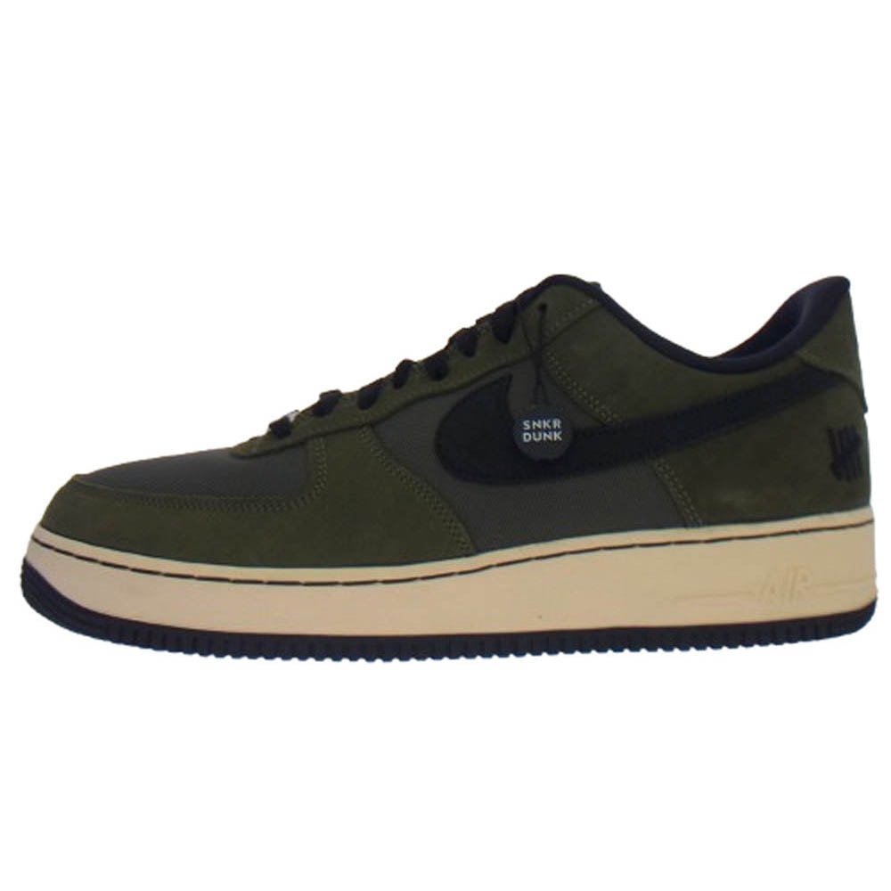 NIKE ナイキ スニーカー DH3064-300 ×UNDEFEATED AIR FORCE 1 LOW SP アンディフィーテッド ローカットスニーカー カーキ系 ブラック系 30cm【新古品】【未使用】【中古】