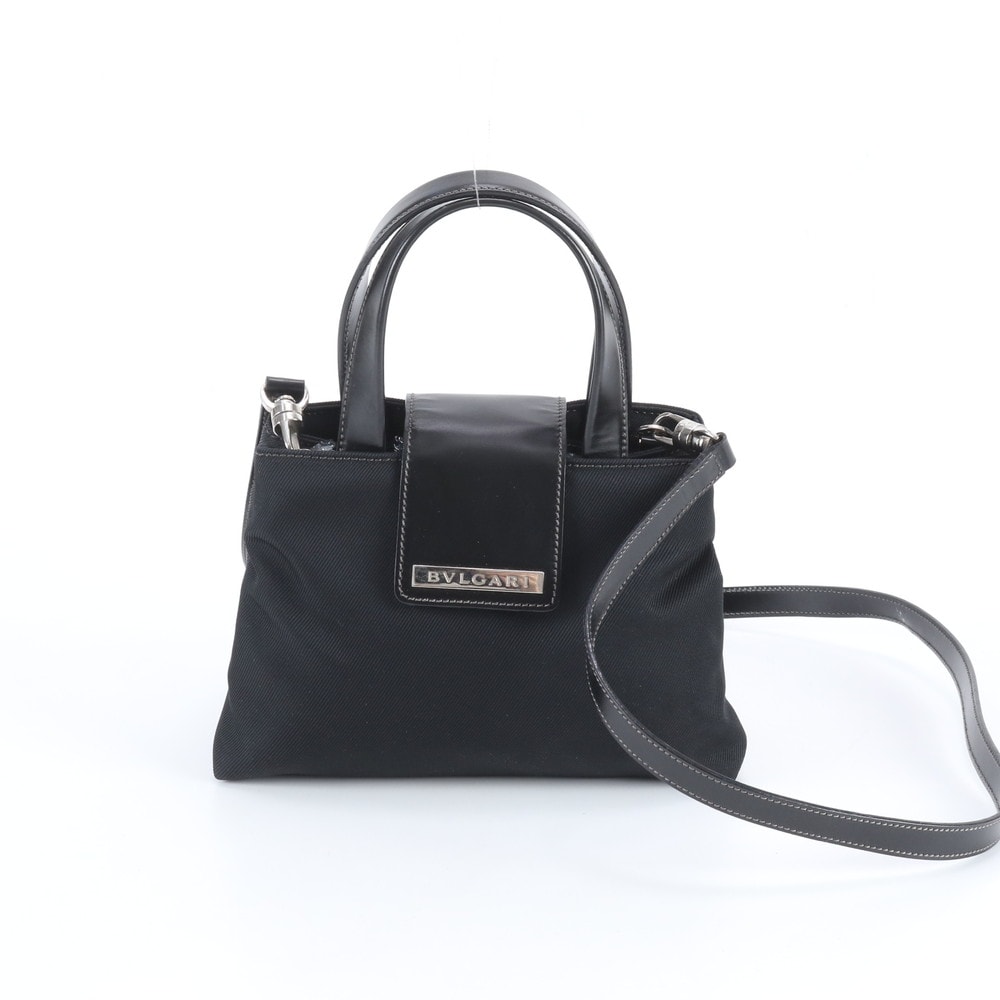 ■美品 ブルガリ ショルダーバッグ レザー×ナイロン