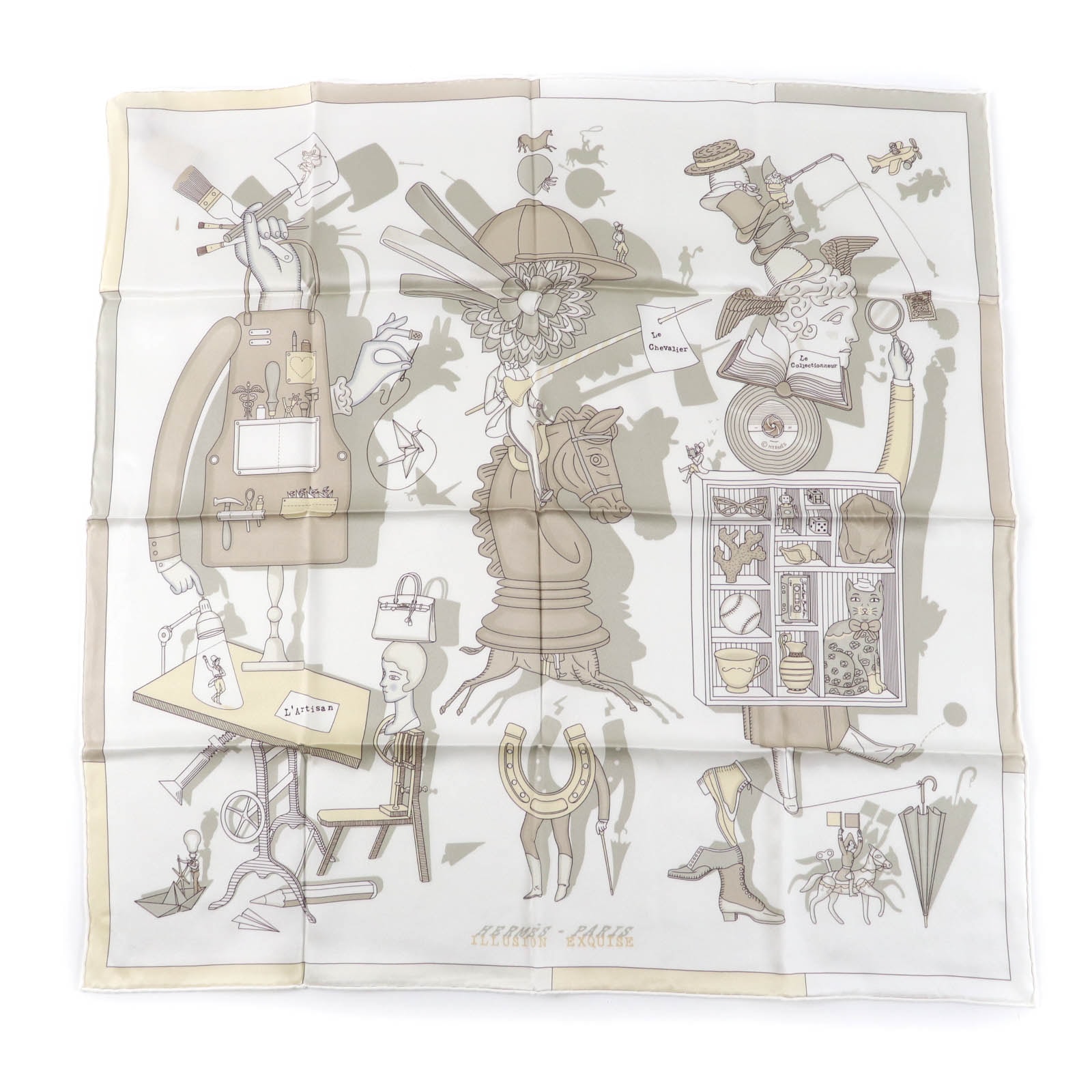 未使用品 エルメス スカーフ 華麗なるイリュージョン レディース