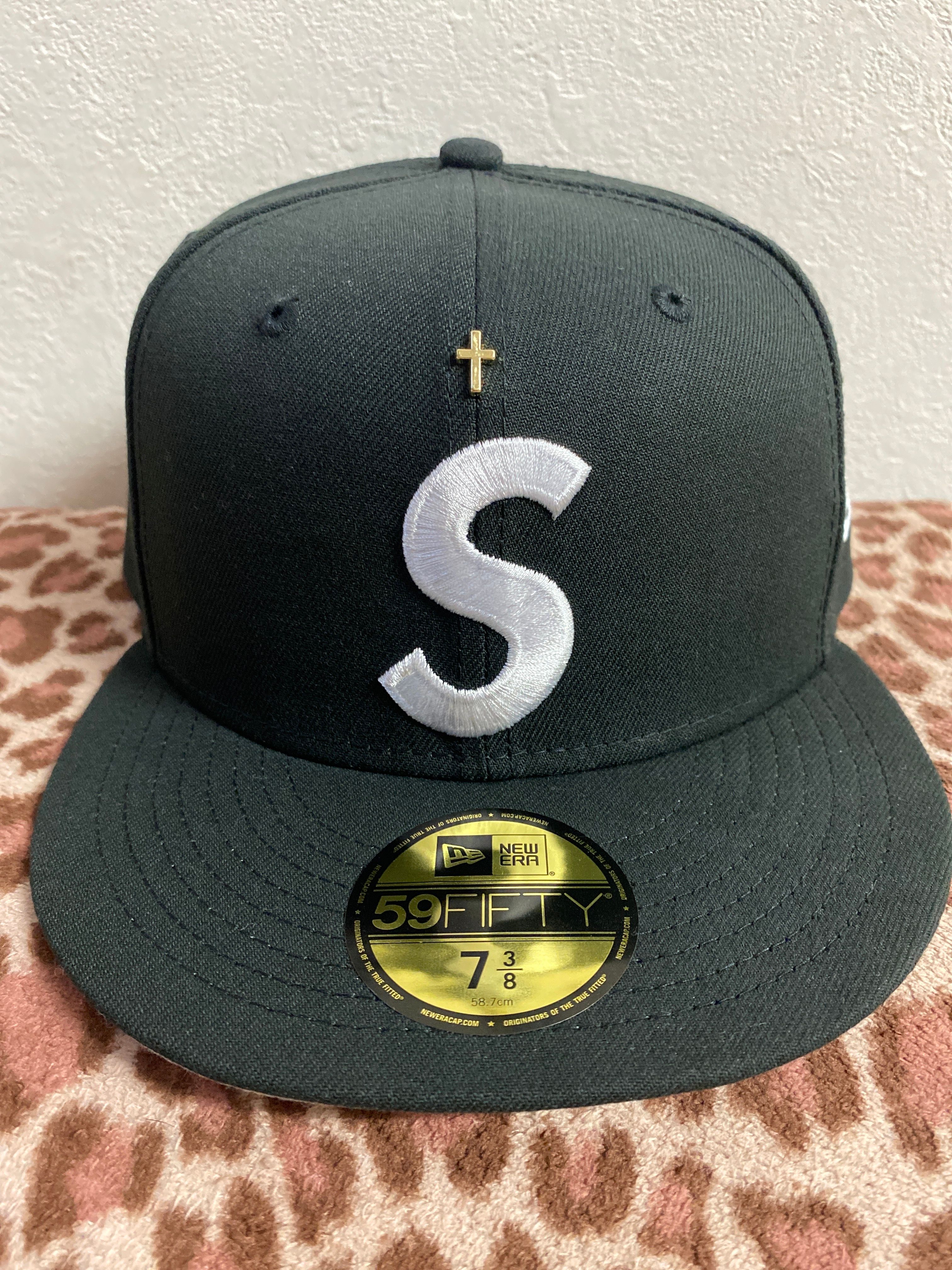 Supreme Gold Cross S Logo New Era "Black"