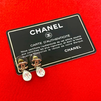 CHANEL シャネル ココマーク モチーフ GP ラインストーン ピアス ゴールド
19615