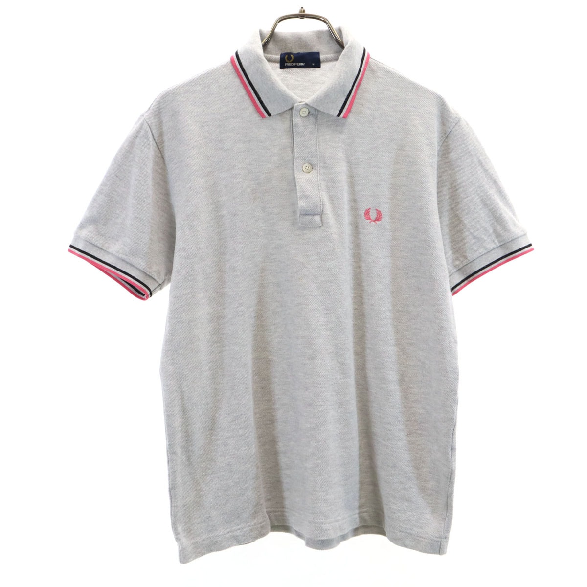 FRED PERRY フレッドペリー 半袖 ポロシャツ M グレー