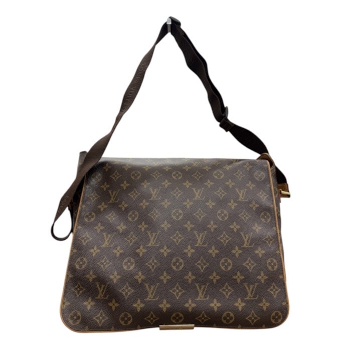 美品 LOUIS VUITTON ルイヴィトン モノグラム ブラウン ゴールド金具 PVC メッセンジャーバッグ ショルダーバッグ S1-00215 【中古】