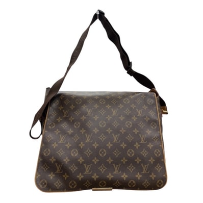 美品 LOUIS VUITTON ルイヴィトン モノグラム ブラウン ゴールド金具 PVC メッセンジャーバッグ ショルダーバッグ S1-00215 【中古】