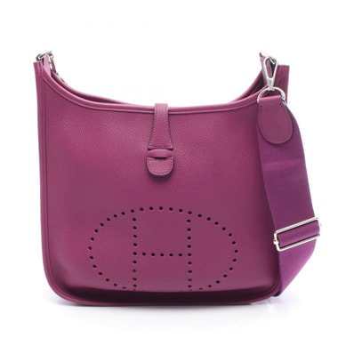 エルメス HERMES エヴリン 3 トロワ PM ショルダーバッグ バッグ レザー トリヨンクレマンス トリヨンクレマンス アネモネ D刻印(2019年製造) レディース パープル系 056277CK 【中古】