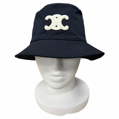 美品 セリーヌ ハット ブラック レディース S 2AUE5968P