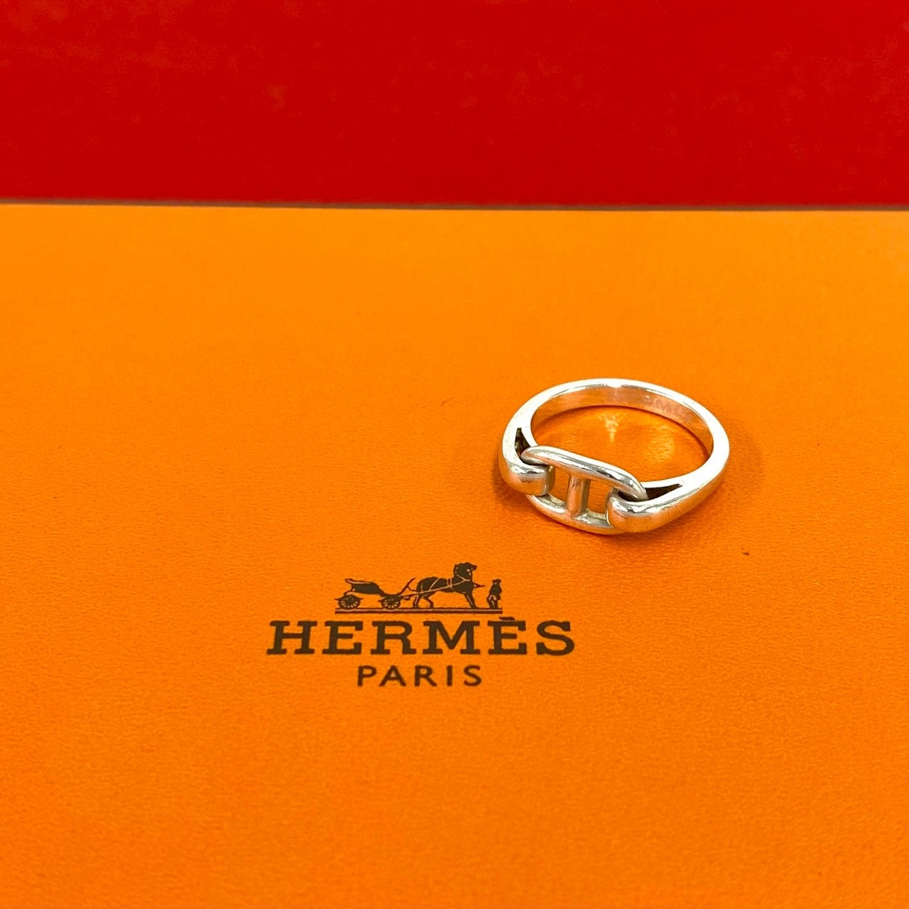 HERMES エルメス シェーヌダンクル アンシェネ リング シルバー925 リング・指輪 11号 シルバー
 36369