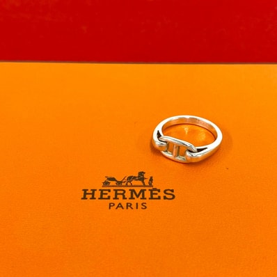 HERMES エルメス シェーヌダンクル アンシェネ リング シルバー925 リング・指輪 11号 シルバー
36369