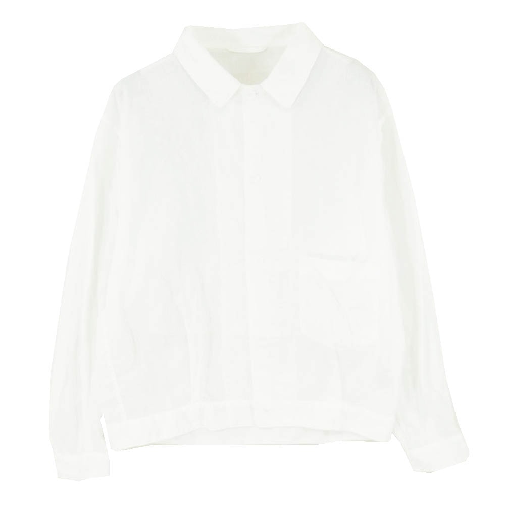 COMOLI コモリ 18SS P01-01015 ベタシャン ブルゾン シャツジャケット ホワイト系 1【中古】