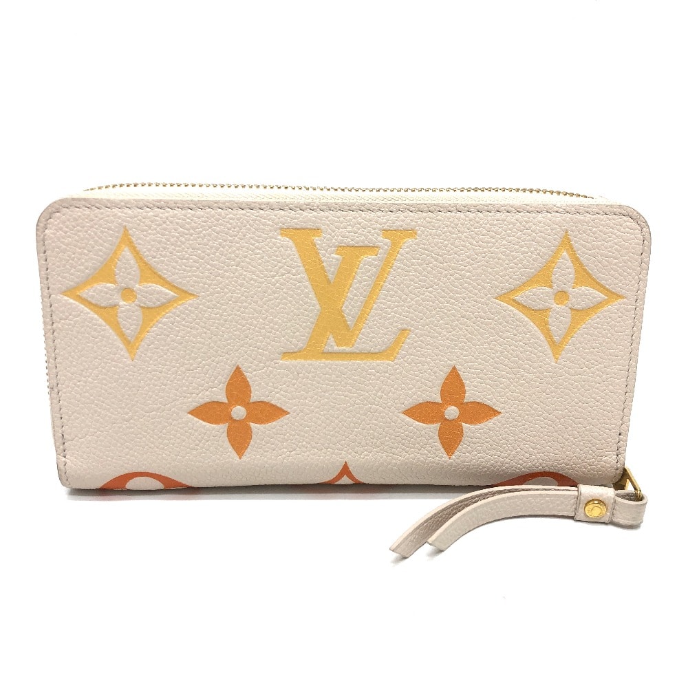 ルイヴィトン LOUIS VUITTON ジッピーウォレット M80402 モノグラムアンプラント 長財布 モノグラムアンプラントレザー ベージュ