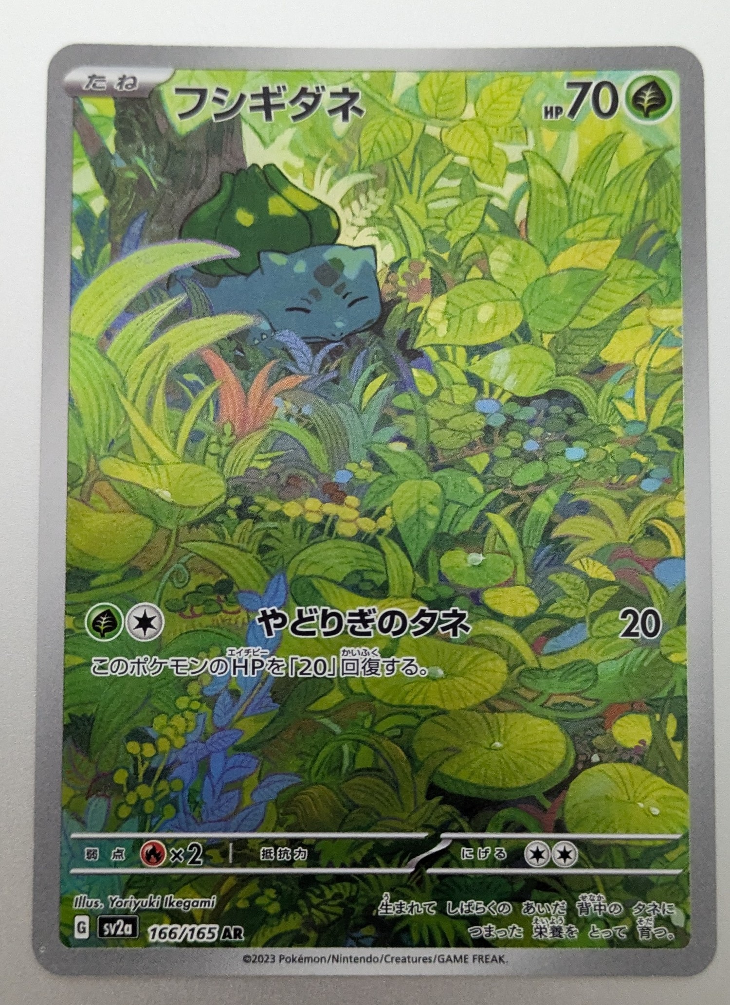 フシギダネ AR[SV2a 166/165](強化拡張パック「ポケモンカード151」)