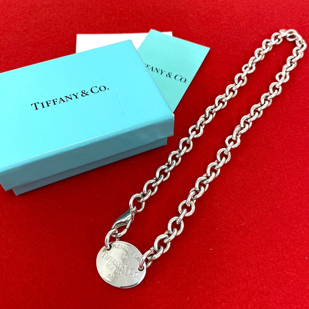 TIFFANY&Co. ティファニー リターントゥ ラウンドタグ ネックレス シルバー925 ネックレス シルバー
 37262