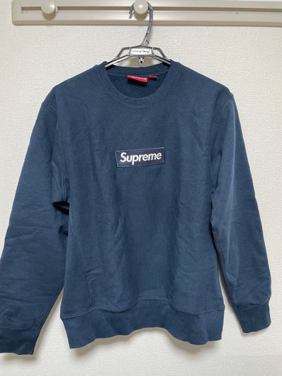 Supreme Box Logo Crewneck Sweatshirt "Navy" (18FW)