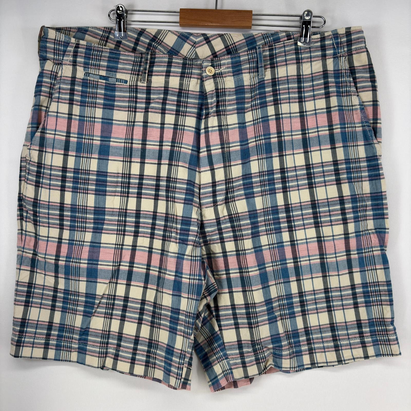 古着 ポロバイラルフローレン Polo by Ralph Lauren ショートパンツ ハーフパンツ チノパン チェック w42 ホワイト系 チェック メンズ