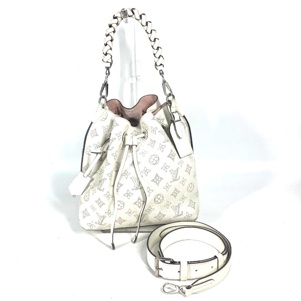 ルイヴィトン LOUIS VUITTON ムリア M58483 モノグラムマヒナ カバン 2WAYバッグ 斜め掛け ハンドバッグ ショルダーバッグ モノグラムマヒナレザー ブロン ホワイト