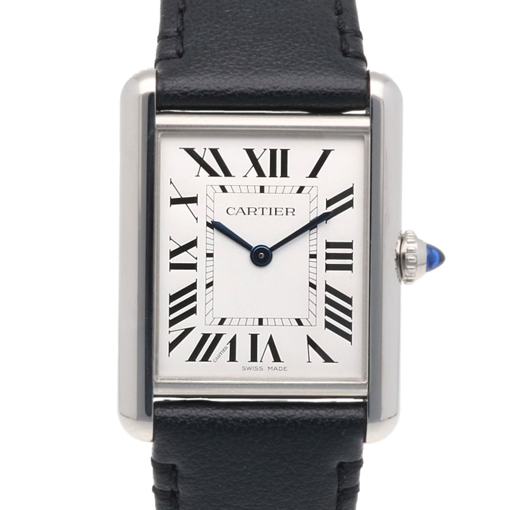 カルティエ タンクマスト LM 腕時計 時計 ステンレススチール WSTA0059 クオーツ メンズ 1年保証 CARTIER  中古
