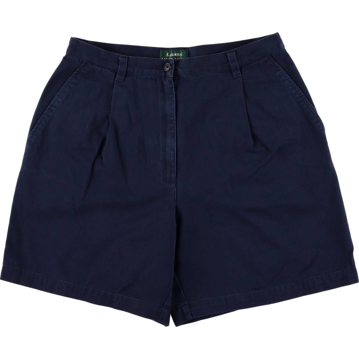 古着 ラルフローレン Ralph Lauren LAUREN ローレン ワンタック チノショーツ ショートパンツ レディースL(w30)相当/eaa574335