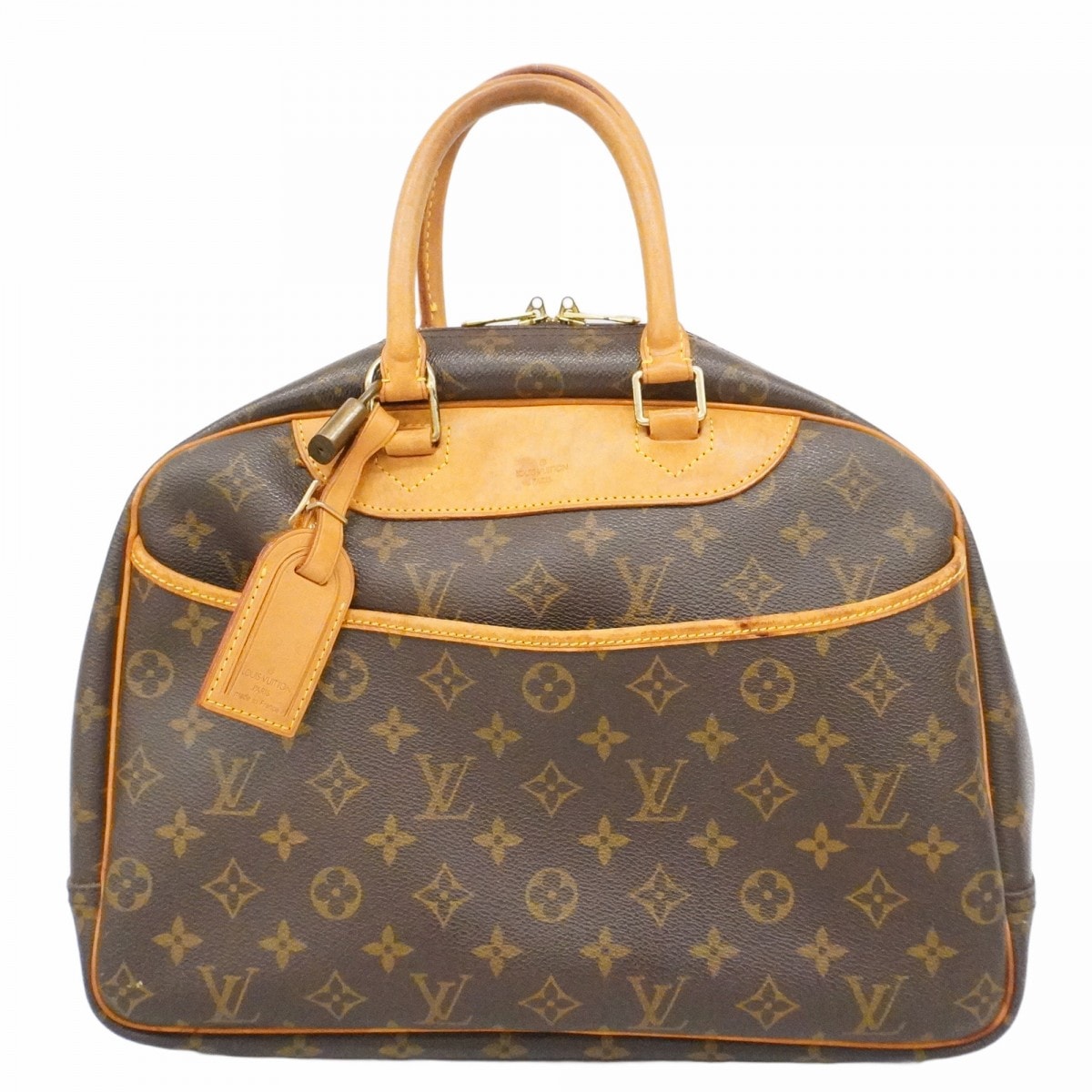 【6dc2452】ルイヴィトン ハンドバッグ モノグラム ドーヴィル M47270 ブラウン【中古】レディース