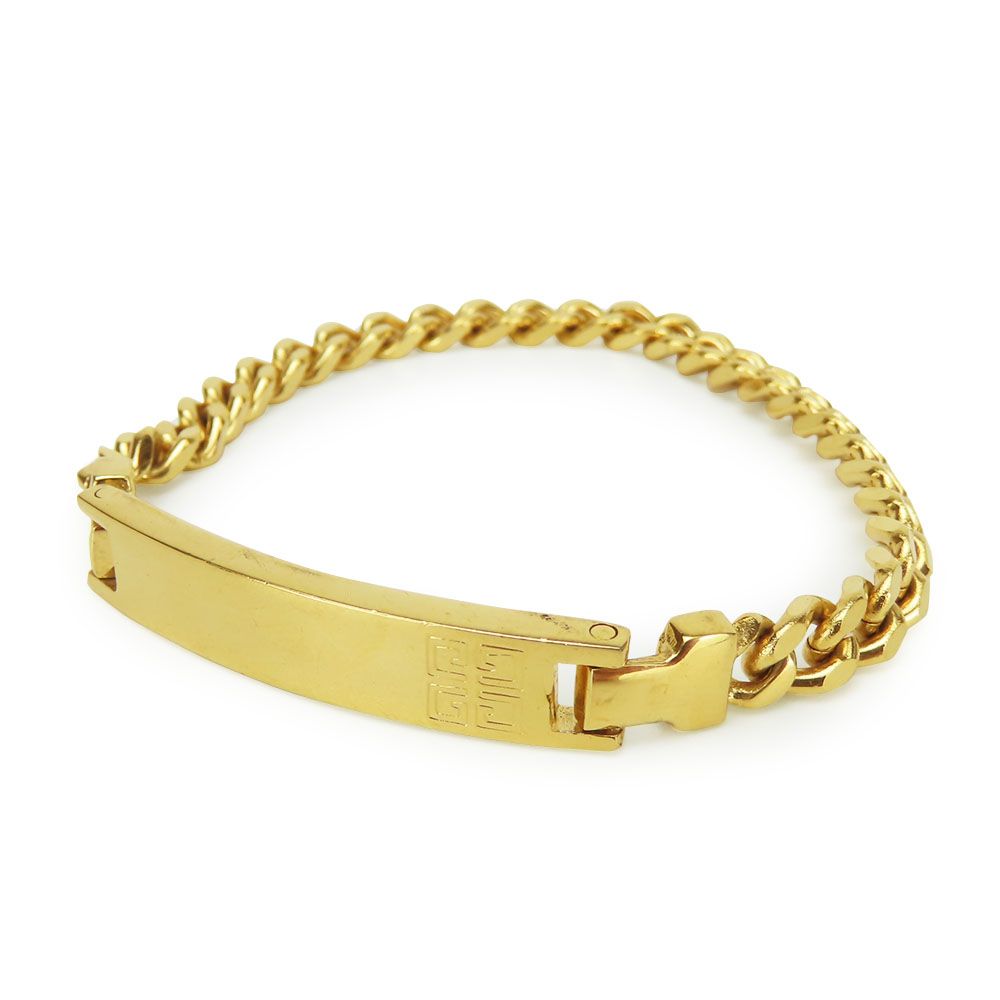 【中古】 ジバンシー ブレスレット メタル ゴールド メッキ プレート アクセサリー レディース 女性 Givenchy
