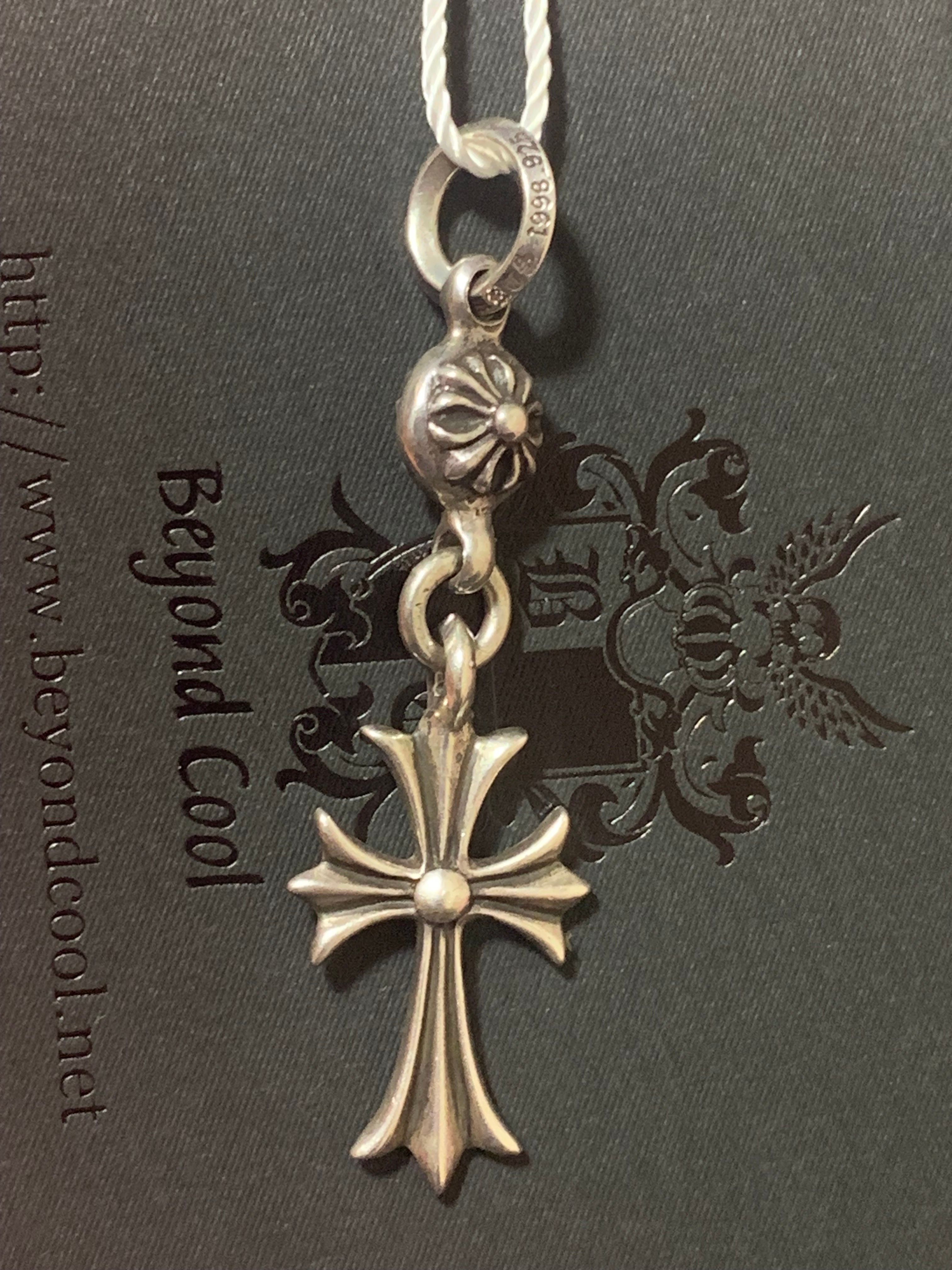 Chrome Hearts 1 Ball Tiny CH Cross Charm "Silver"