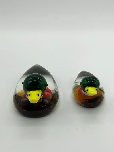 HUMAN MADE Duck Pair Glass Figurine "Clear"