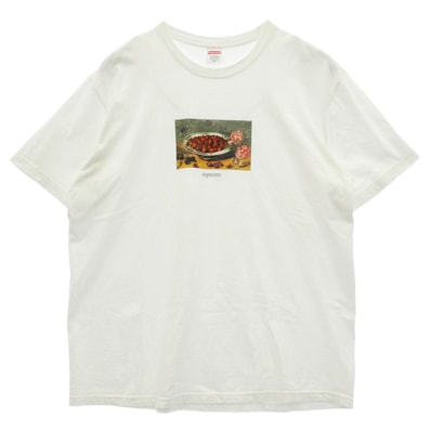 Supreme シュプリーム 23SS Strawberries Tee ストロベリーズ Tシャツ フロントプリント 半袖 カットソー ホワイト系 XL【中古】