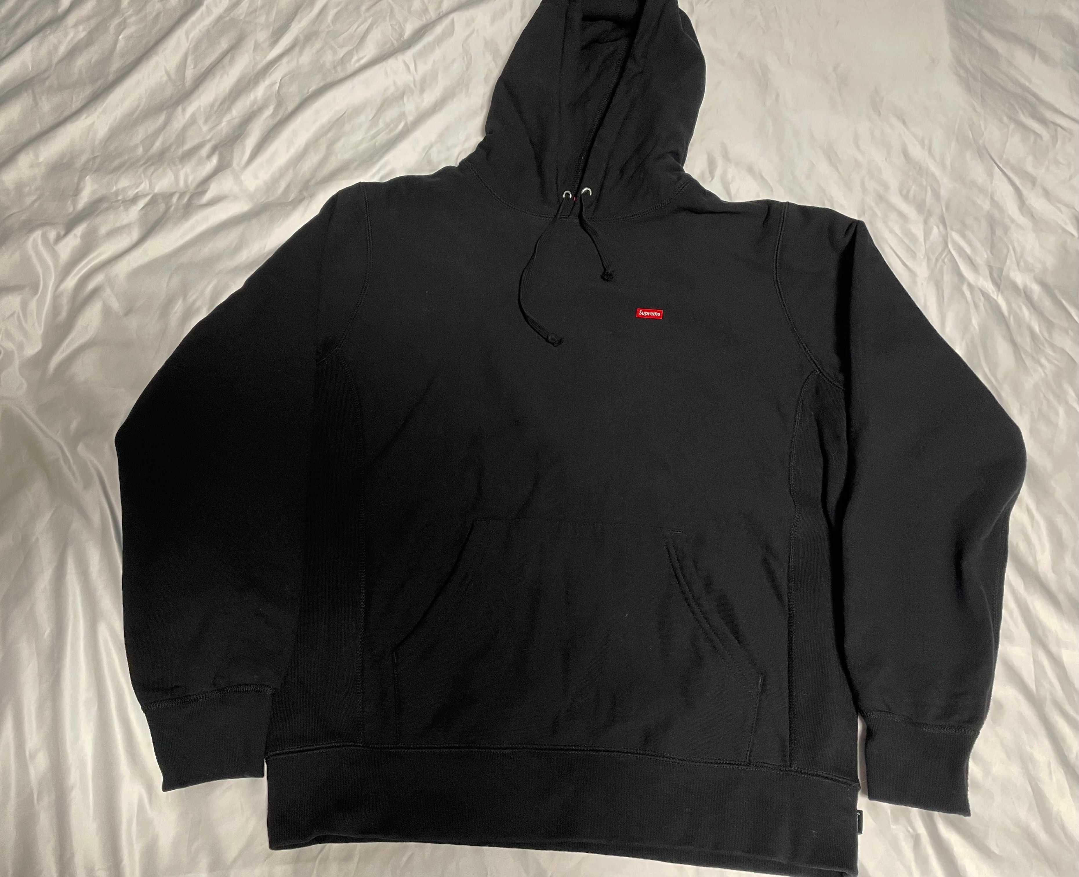Supreme Small Box Hooded Sweatshirt (20SS) "Black"