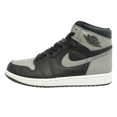 NIKE ナイキ 555088-013 Air Jordan 1 Retro High OG Shadow エアジョーダン1 レトロ ハイ OG シャドウ ハイカット スニーカー ブラック系 グレー系 28cm【中古】