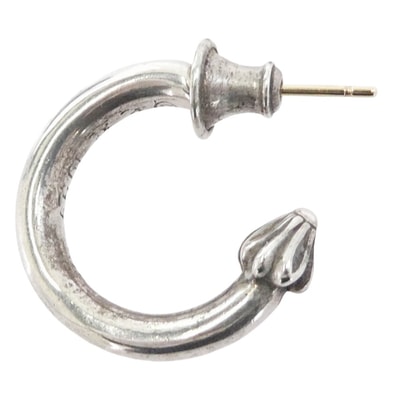 CHROME HEARTS クロムハーツ(原本無) ピアス HOOP PLAIN プレーン フープ ピアス シルバー系【中古】
