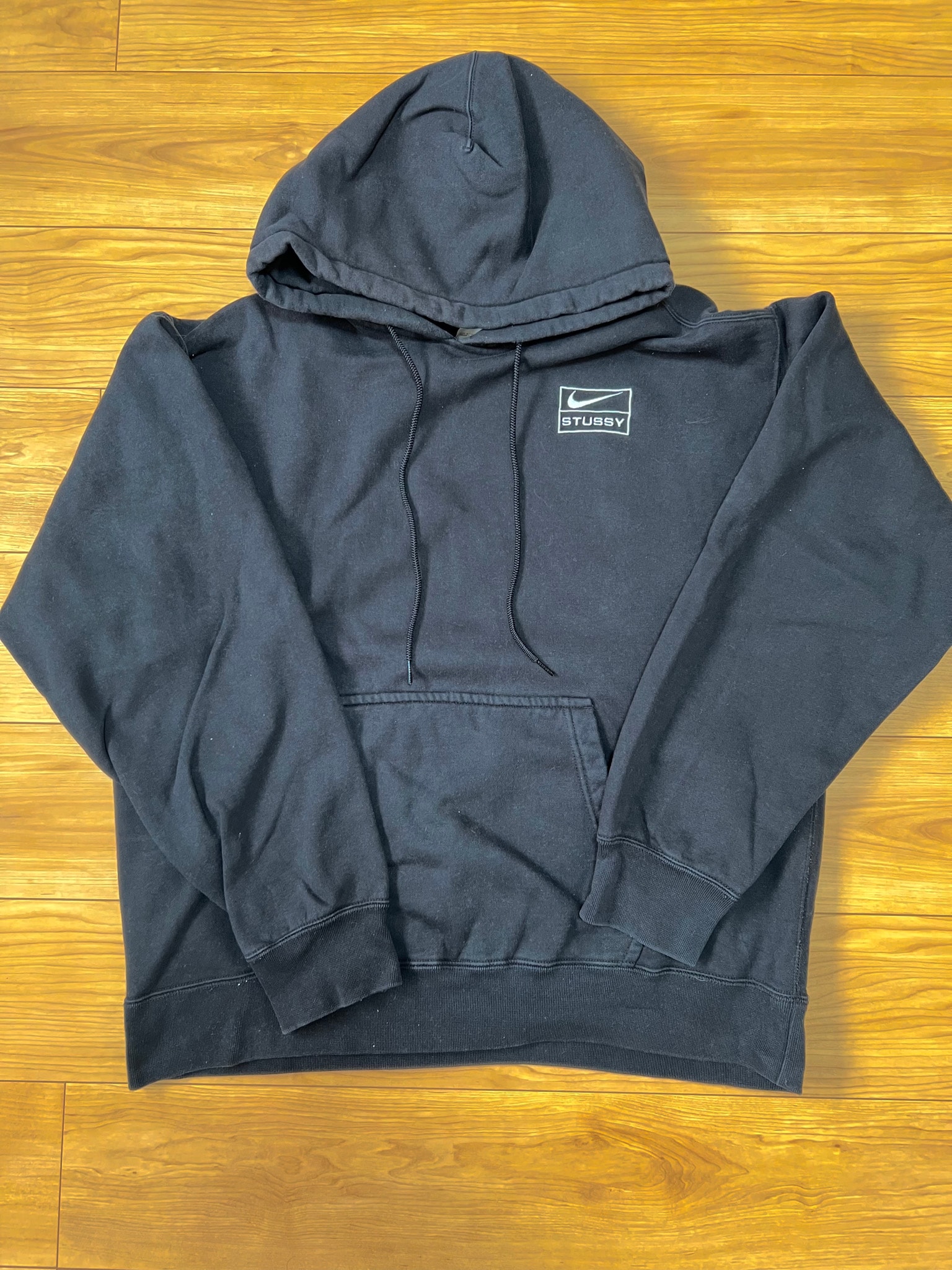 Stussy × Nike NRG Washed Hoodie (US Size) "Black" DN4028-010