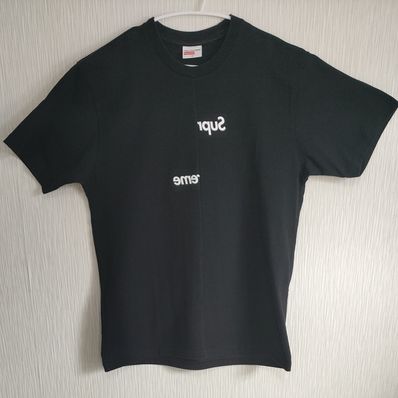 Supreme / Comme des Garçons SHIRT® Split Box Logo Tee "Black"
